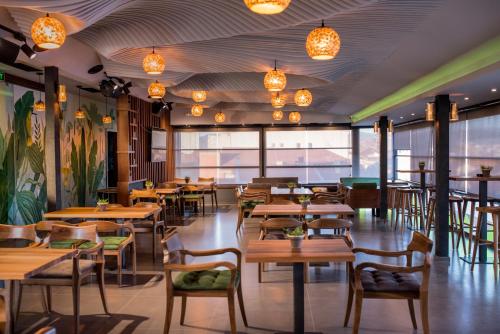 Εστιατόριο ή άλλο μέρος για φαγητό στο Hotel Bograd - Apartments & Lounge Station