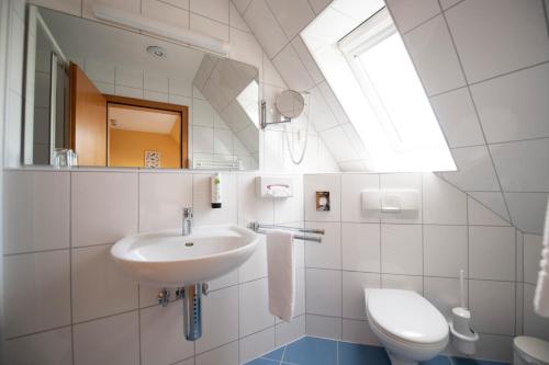 Phòng tắm tại Landhotel Kauzenberg
