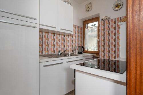 Kuchyň nebo kuchyňský kout v ubytování Residence Weiss