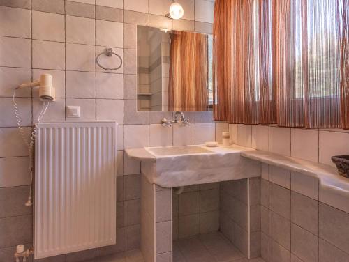Koupelna v ubytování Hotel Oreades