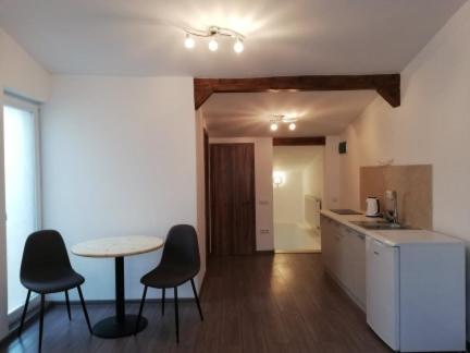 Kuchyň nebo kuchyňský kout v ubytování Cara Studio cu parcare - Cluj-Napoca zona Republicii