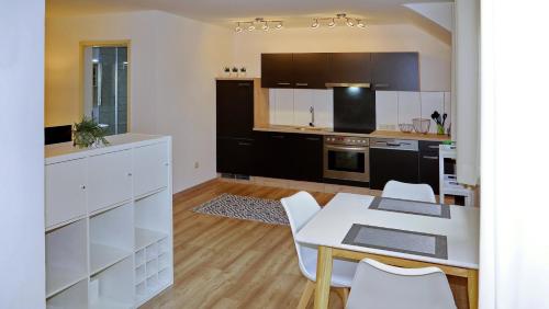Kuchyň nebo kuchyňský kout v ubytování Ferienwohnung Philipp