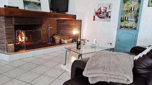 Zona de estar de Une HALTE Quelque PART