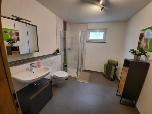 Koupelna v ubytování Ferienwohnung Karussell