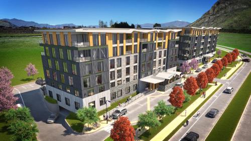 an architectural rendering of a building on a street at La Quinta by Wyndham Remarkables Park Queenstown in Queenstown