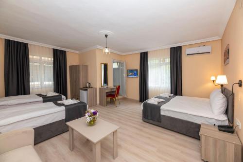 Ένα ή περισσότερα κρεβάτια σε δωμάτιο στο Avrupa Palace Hotel