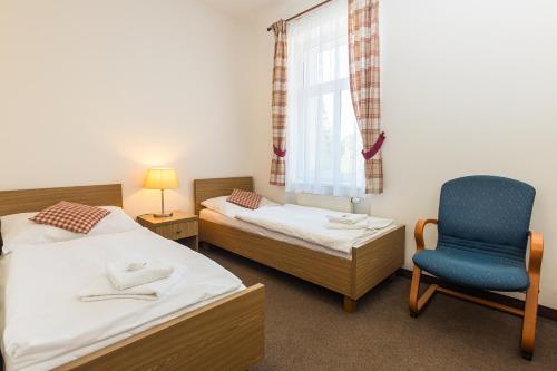 Postel nebo postele na pokoji v ubytování Hotel Seifert