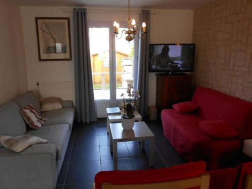 Χώρος καθιστικού στο Gîte de Eric et Rose