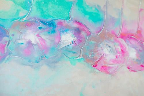 a painting of two hearts in the clouds at Work Stay - 3BR - Near Stadium - Smart TVs in Swansea