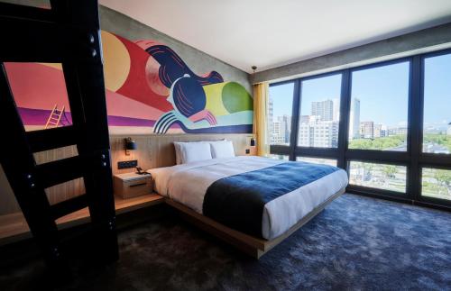 Ένα ή περισσότερα κρεβάτια σε δωμάτιο στο The Tower Hotel Nagoya