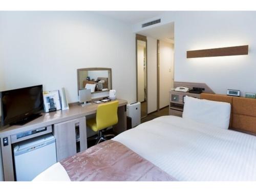 TV a/nebo společenská místnost v ubytování Kagoshima Plaza Hotel Tenmonkan - Vacation STAY 97879