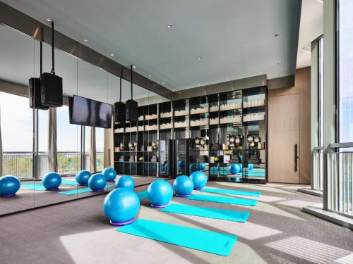 Fitness centrum a/nebo fitness zařízení v ubytování Crowne Plaza Qidong by IHG