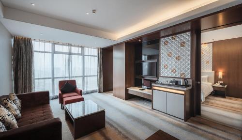 Η κουζίνα ή μικρή κουζίνα στο Hotel Nikko Suzhou