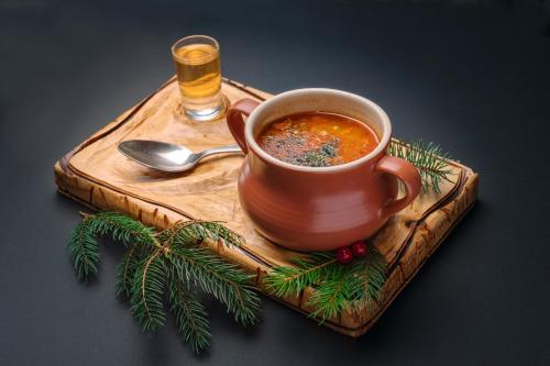 リゾートの敷地内または近くでの食事または食べ物