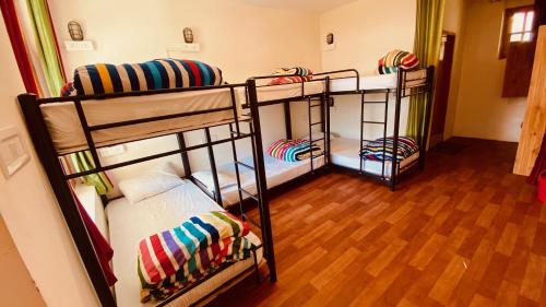 Ένα ή περισσότερα κρεβάτια σε δωμάτιο στο Madpackers Manali