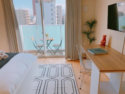 אזור ישיבה ב-intheHood Tsukiji - Vacation STAY 97734