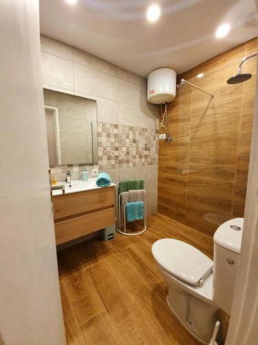 a bathroom with a toilet and a sink at Cristianos in Los Cristianos