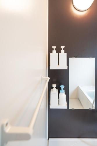 Ένα ή περισσότερα κρεβάτια σε δωμάτιο στο Fuji Fabric Stay