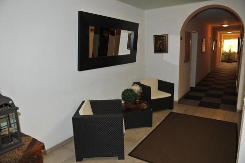 Χώρος καθιστικού στο Hotel Pension Haus Berghof