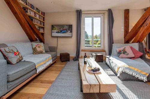 Posezení v ubytování La Belle Epoque - Chamonix All Year