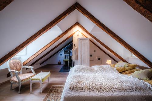Säng eller sängar i ett rum på Dubrovnik Luxury Apartments