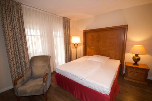 Ein Bett oder Betten in einem Zimmer der Unterkunft Gästehaus Bavaria