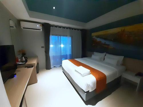 Cama o camas de una habitación en D5 Gold สาขา หนองกะขะ