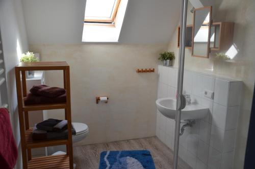 Ванная комната в Ferienwohnung Oldenburg