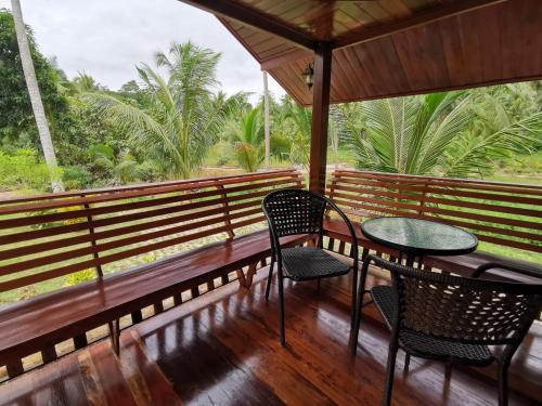 Balkoni atau teres di Walk in homestay
