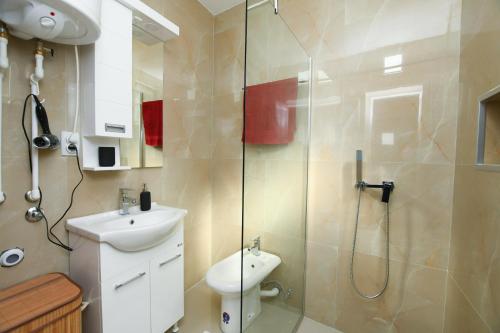 Een badkamer bij Premier apartments