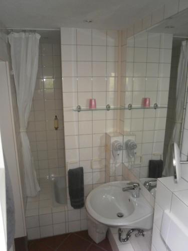 Koupelna v ubytování Einbecker Sonnenberg