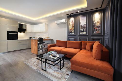 Dapur atau dapur kecil di Ataşehir The Place Suites