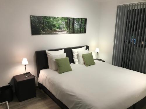 Postel nebo postele na pokoji v ubytování Penthouse Lebierre
