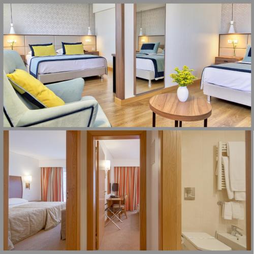 Postel nebo postele na pokoji v ubytování Hotel Cinquentenario & Conference Center