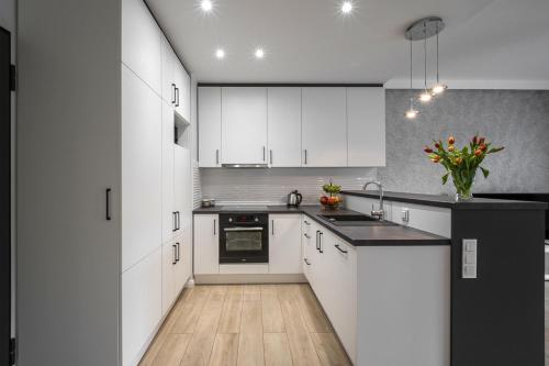 Kuchyň nebo kuchyňský kout v ubytování Dream4You Apartments