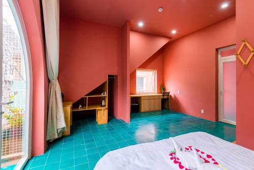 
Giường trong phòng chung tại Dalat Rose Hill Villa - Moutain View
