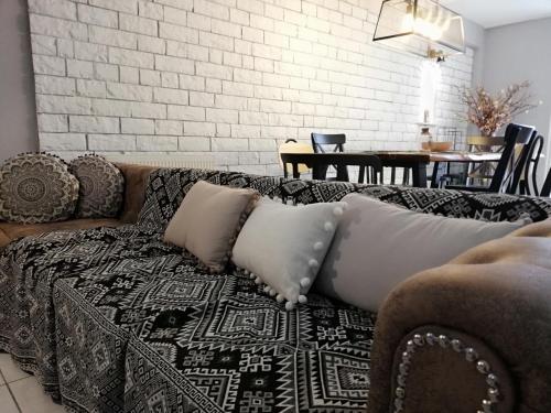 Χώρος καθιστικού στο Jani's Beach House