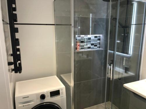 Koupelna v ubytování Apartament Agnes Szczecin Pomorzany