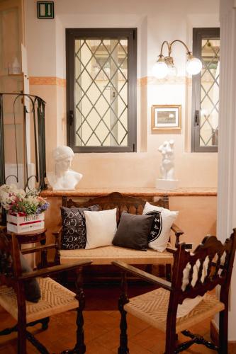 Χώρος καθιστικού στο Hotel San Genesio