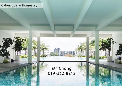 a rendering of a swimming pool in a building at Cybersqaure Studio Suites with Netfilx @10 min walking distance to McD in Cyberjaya