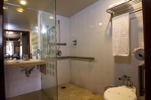 Koupelna v ubytování Hotel Celta