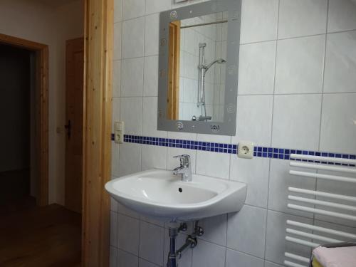 A bathroom at Gasthof Eschau