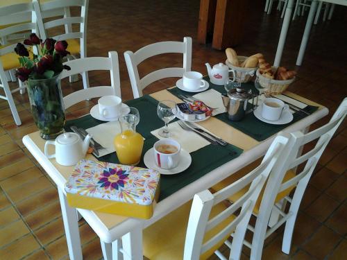 Morgenmad for gæster der bor på Le pont du moulin