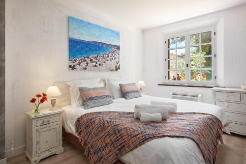 Ένα ή περισσότερα κρεβάτια σε δωμάτιο στο Sunlight Properties - Villa Olea - 5 bedrooms with pool