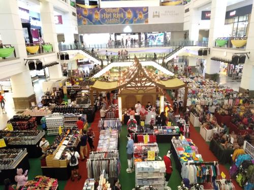 an overhead view of a market in a mall at Grand Service Apartment @ Times Square in Kuala Lumpur