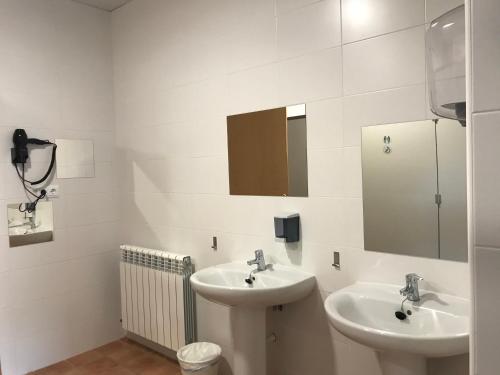Koupelna v ubytování Albergue de Castillazuelo
