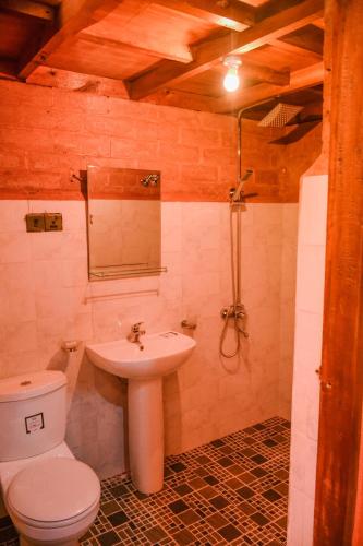 Koupelna v ubytování Cinnamon Village Sinharaja