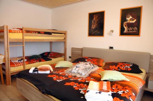 a bedroom with two bunk beds at Beautiful Bay View Apartment Portoroz IU in Portorož