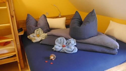 Postel nebo postele na pokoji v ubytování Ferienwohnung Kluge