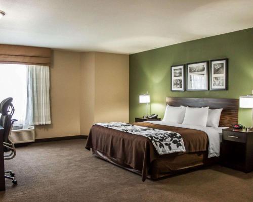Katil atau katil-katil dalam bilik di Sleep Inn Nampa near Idaho Center